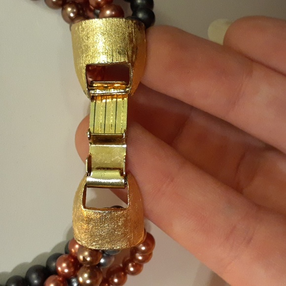 Vintage 5-Strand Pearl Necklace U144 - Picture 9 of 14